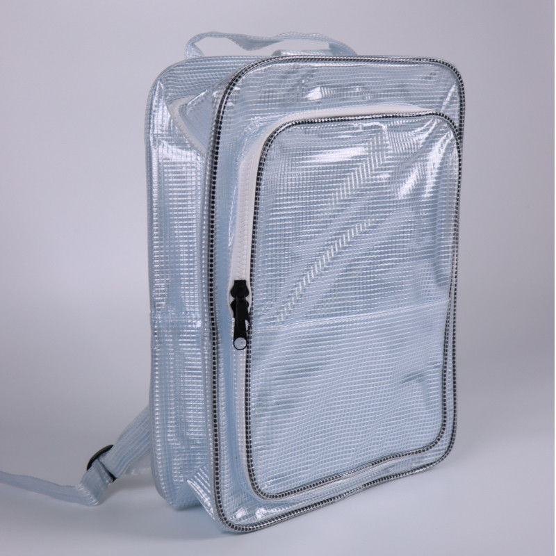 Clean Room ESD Anti Static PVC Grid Backpack Customized LOGO Cleanroom PVC Bag